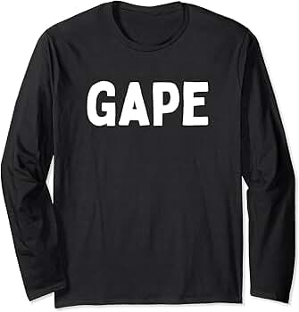 Amazon.com: Fun Graphic-Gape Long Sleeve T-Shirt : Clothing